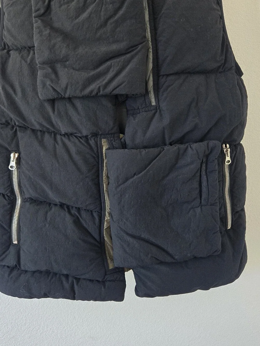Stone Island Shadow Project Naslan Light Padded Pocket Gilet Vest Mens XXL Bkack